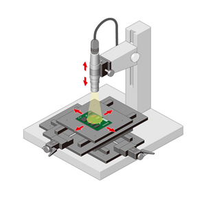 Adjusting the focus or position of microscope samples