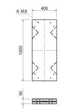 Dimensiones de la unidad TSD-450