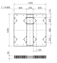 TSD-1000 unit dimensions